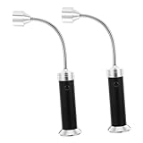 Toyvian 2 Stück Grillwerkzeuge grill zubehör grill licht grillzubehör Grilllampe Outdoor Beleuchtung Küchenhelfer für Männer Grilllicht Camping -Utensilien Kochzubehör Abs Black