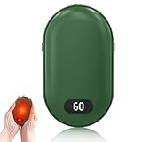 5200mAh Handwärmer Wiederaufladbar Handwärmer Elektrisch: WIYETY USB Taschenwärmer,Elektrische Tragbare Taschenwärmer Power Bank,USB Wiederaufladbarer Handwärmer für Outdoor Jagd Golf, Dunkelgrün