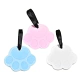 ULTECHNOVO 3 Stück Badeschwämme mit Katzenkrallen Motiv Weicher Peelingschwamm aus Hautfreundlichem Material Farbiges Duschzubehör für Reisen