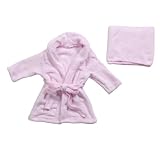 FOMIYES 1 Satz Kinderbademantel bademantel Winterpyjama für Babys Schlafanzug aus -Fleece -Plüsch-Bademantel Plüschbademantel für Mädchen bademantel Polyester Rosa
