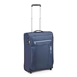 RONCATO LITE SOFT Trolley Kabine 55 x 40 x 20 cm | Koffer Handgepäck, ultraleicht, TSA-Verschluss, marineblau, 2 ruote, handgepäck