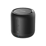 Anker Soundcore mini Bluetooth Lautsprecher mit 15 Stunden Spielzeit, Fantastischer Sound, 20 Meter Bluetooth Reichweite, FM Radio und intensiver Bass(Schwarz)