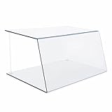 BISKAMI Spuckschutz Hustenschutz für die Gastronomie - Verkaufstheke und Kuchen-Vitrine - 30cm
