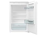 Gorenje RI209EE1 Einbau-Tischkühlschrank/88er Nische/Festtürtechnik/EEK:E/Nur 35 dB/131 Liter/CrispZone/EcoMode/Abtau-Vollautomatik/LED Beleuchtung/Türanschlag wechselbar/HxBxT: 87,5x54x54,5cm/Weiß