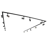 QAZQA - Modern Modernes 1-Phasen-Schienensystem Komplettset I Spotlight I Deckenspot I Deckenstrahler I Strahler mit 14 Spot I Spotlight I Deckenspot I Deckenstrahler I Strahler I Lampe I Leuchtes sch