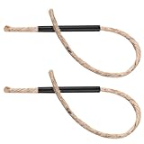 Hohopeti 2 Stück Teiliges Feuerstarter Seil aus Bienenwachsbeschichtetem Schnelles Entzünden Hitzebeständig und Langlebig Tragbar für Outdoor Camping und Survival einsätze