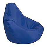 Odot Jugendliche Erwachsene Sitzsack, Sitzsack Bezug, Sitzsack Bezug Ohne Füllung, Komfortabler Abnehmbarer Bean Bag, Outdoor Sitzsack für Indoor Outdoor Living Room Decor (80x90cm,Blau)