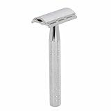 ZJchao Doppel Sicherheitshandbuch Clipper, Legierungsgattung Gattung mit Heftigem Haut, das Trimming mit Waschbar für Männer Frauen Nasse Rasieren (SILVER)