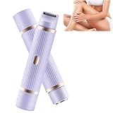 2-in-1 Damen-Körperrasierer mit Doppelkopf, wiederaufladbar, Bikini-Trimmer für Damen, elektrischer Rasierer für Damen, Gesichtsrasierer für W/Omen, Schamhaartrimmer für Damen, Rasierer für
