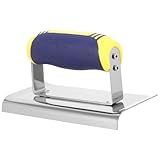 Veemoon Metall Eckkelle aus Edelstahl Gebogene Trockenbau Glättkelle für Präzises Verputzen von Wandkanten Ergonomisches Handwerkzeug für Heimwerker und Profis