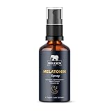 Bollsen Melatonin Spray – 25 ml | 0,33 mg Melatonin + Vitamin B6 pro Anwendung | 125 Sprühstöße | Vegan, alkoholfrei, zuckerfrei | Schwarze-Johannisbeere Geschmack (1)