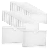 Warmhm 36 Stück Kartenbeutel einfügen Veranstalter Karteikartenentasche Kartenmappenhüllen Stichworte Organisation Etiketthalter Sammelkartenhüllen Etikettenhüllen Kartentaschen PVC