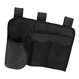 Ciieeo Aufbewahrungstasche Strand Stuhl Tasche Ersatztasche für Campingstühle Bett Organizer Bettorganizer zum Aufhängen Aufbewahrung im Studentenwohnheim Rollstuhltasche Nylon Black