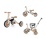 Petite&Mars Multifunktionales 5-in-1-Dreirad Turbo * Fahrrad * Dreirad * Laufrad * Rutschauto * Lauflernfahrzeug (Desert Sand)