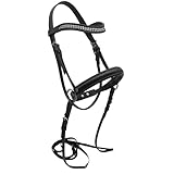 PFIFF 103031 Trensenzaum Lilly, hochwertige Trense, für Spielpferde geeignet, Schwarz Shetty