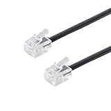 PADCR Telefonkabel RJ11 Modularkabel 6P4C Westernkabel RJ11 auf RJ11 Stecker (15m)