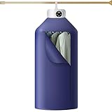 Uten Tragbarer Wärmepumpentrockner, Elektrisch Wäschetrockner Klein mit Timer/Auto Abschaltung, Mini Trockner für Geschäftsreisen, Studentenwohnheime, Wohnungen, Hotels, Campingplätze（Blau）