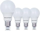Blaupunkt LED Birne E27 Classic A60, 9W, Neutralweiß 4000K, Ersatz für 60W Glühbirne, Lampen, Tageslichtbeleuchtung, Energie- und Kostensparendes Licht, 4-er Pack