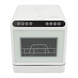 Tischgeschirrspüler, Tragbarer Kompaktgeschirrspüler, Mini Geschirrspüler mit & ohne Wasseranschluss, Tischspülmaschine Max.Plattengröße 22cm, für 4-6 Personen