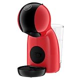 NESCAFÉ Dolce Gusto Piccolo XS von Krups, kleine Kapselkaffeemaschine, heiße und kalte Getränke. 0,8 Liter Wassertank, Rot/ Schwarz, KP1A35