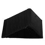 ibasenice Tragbarer Gummi Radkeil Dreieckige Unterlegkeil Antirutsch Stopp für Pkw LKW mit Griff