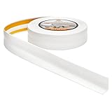 Quest Weichsockelleiste Selbstklebend - 30 mm x 30 mm - Knickleiste, Abschlussleiste für Küche, Badezimmer -Dichtungsband - PVC, Flexibel, Wasserdicht, Dekorativ - 5 Meter, Weiß