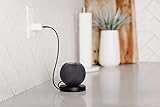 CableCoaster - Kabelmanagement-Kabel-Organizer für Apple HomePod Mini, Amazon Echo Dot, Google Home Mini und andere elektronische Geräte (schwarz)
