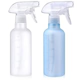 VEXPLO Sprühflasche Klein, Sprühflasche Haare Pflanzen Reinigung Haustier, Einstellbarer Nebel/Strahl, BPA-freies Kunststoff Wassersprühflasche 300 ml 2er Pack
