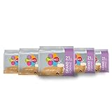 Tassimo, 105 Milchkaffeepads, kompatibel mit Tassimo Maschinen, 105 Kaffees ausgewogen und glatt, 5 Packungen mit je 21 Kapseln (Verpackung kann variieren)