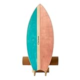 XCMAN Surf Balance Board Trainer mit Rolle, Halbkugel und Balance Ball, Stabilitätstrainer für Erwachsene und Kinder, Balance-Board zum Surfen, Snowboarden, Hockey, Yoga-Training
