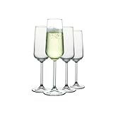 Pasabahce Allegra Champagnerflöte, Set Sektgläser195 ml,Champagne Gläser, Sektschalen, Sektflöten Glas, Wein, Champagner Set, Champagnergläser, Flute Glasses, Spülmaschinenfest (2er Set) (4er Set)