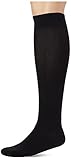 Nur Der Bambus Kniestrumpf Socke besonders weich & atmungsaktiv mit hohem Komfortbund Herren, schwarz, 43-46