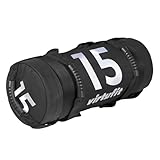 VirtuFit Power Bag - Fitness Power Bag - rutschfeste Griffe, Gefüllt, Kunstleder - Gewichtssack, Sandbag, Corebag, Sandsäcke, Gewichte für Training, Workout, Crossfit, Gym - 15 kg