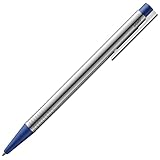 Lamy logo matt blue Kugelschreiber - zeitloser Kuli in einem eleganten & robusten Gehäuse aus Edelstahl – inkl. Großraummine M 16 in Strichbreite M in blau