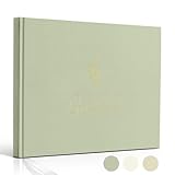 Hyggartn Gästebuch Hochzeit Gästebuch für Hochzeit, Geburtstag, Babyparty, Taufe - 108 blanko Seiten Grün - Hochzeitsbuch Hochzeitsgästebuch Hochzeitsalbum Gästebucher, Premium-Papier