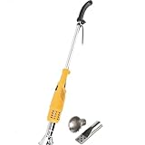 Tragbarer elektrischer thermischer Unkrautvernichter, 2000 W, professioneller Garten-Unkrautbrenner mit 2 Düsen, Unkrautvernichter-Gartengeräte, maximale Temperatur 650 °C, for Gartenterrassen(Yellow)