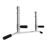 Klimmzugstange zur Wandmontage, mit gepolsterten Schaumstoffgriffen, hält bis zu 180 kg, robustes Fitnessgerät