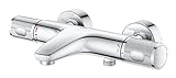 GROHE Precision Feel - Thermostat-Wannenbatterie (‎wassersparend, Temperaturbegrenzung, Wandmontage, S-Anschlüsse), chrom, 34788000