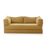 Sektionale Couch mit bequemem Chaisel, keine Montage erforderlich, tiefer Sitzschlafsack für Wohnzimmer und Schlafzimmer, minimalistisches modulares Design