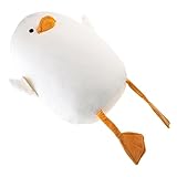 KONTONTY Plüsch Ente Kuscheltier Weiches Stofftier für Schlafkissen und Dekoration für Schlafzimmer Wohnzimmer Auto Waschbar und Gemütlich Perfektes für Freunde