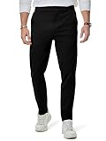 Elegancity Herren Chino Hose Casual Chinohose Baumwolle Freizeithose Arbeitshose Stretch Outdoorhose Pants Trousers Business schwarz XL