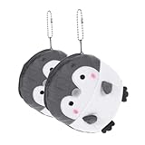 GLSTOY 2 Stück Münzgeldbörse, Süße Brieftasche, Süßer Pinguin, Plüsch Schlüsselanhänger, Süße Kleine Geldbörse, Schlüsselanhänger, Süße Pinguine, Karten Und Münzgeldbörse,