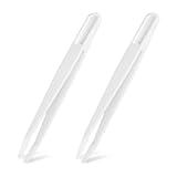 2pcs Kunststoffpinzette plastik antistatisch staubfrei, Hitzebeständige Säure- und alkalibeständig, Antistatische pinzette repair tool, Kann elektronische Komponenten aufnehmen