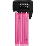 ABUS Kinder-Faltschloss Bordo Lite Mini 6055C/60 SYMBOLS - Fahrradschloss mit Symbolcode - ABUS-Sicherheitslevel 7 - 60 cm - Pink