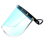 HOLIDYOYO Aluminium Gesichts schutzschirm mit Helmhalterung Spritzwassergeschützt Langlebig Einfach Montierbar Schutz vor Metall Sägespänen für Schweißer und Handwerker