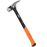 PICARD Framing-Hammer AluTec Nr. 1095 geraut | Aluminium und geschmiedeter Stahl | Ergonomischer 2 Komponenten-Griff | 780g | 405mm Länge | 140mm Breite | Profiwerkzeug für Dachdecker