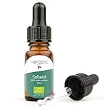 NeoOrganic® BIO Salbeiöl (Salvia Officinalis) – charakteristische Farbe, balsamisch-süßer Duft – zum Aromatisieren und Würzen von Speisen und Getränken – 100% naturreines ätherisches BIO-Öl - 10ml