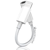 Apple Kopfhöreradapter für iPhone Dongle auf 3,5mm Klinke iPhone Adapter kopfhörer Aux Audioanschluss Kopfhörersplitter Kompatibel für iPhone 14/13/13 Pro Max/12/12 Mini/11/XS/XR/XS Max/7/8/8 Plus