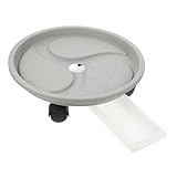 VINTORKY Blumentopf Roller mit Drehbaren Rädern bis Tragkraft Wetterfester Pflanzenroller für Innen und Außen Runder Untersetzer aus Robustem Kunststoff Mobiler Pflanzentrolley für