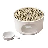 Bortivier Stövchen Keramik Teekocher Samowar Kerze Camping Tragbarer Teekocher Outdoorflat Catering Teewärmer